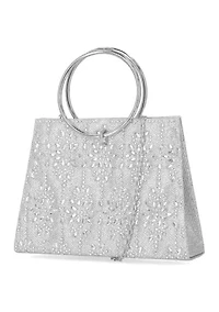 Renatta Floral Stud Crystal Bag