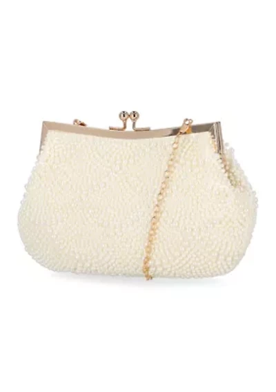 Pearl Gardenia Clutch