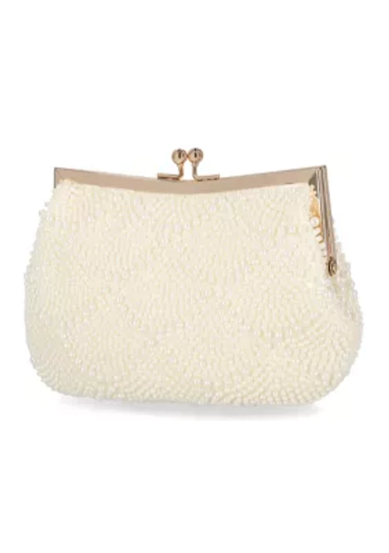 Pearl Gardenia Clutch