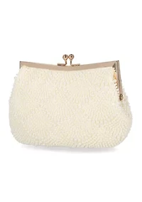 Pearl Gardenia Clutch