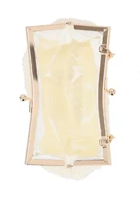 Pearl Gardenia Clutch
