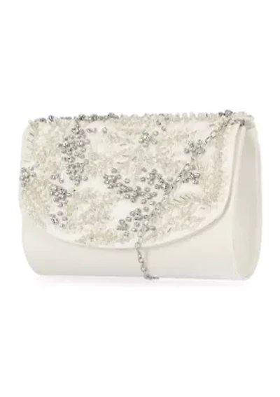 Linda - Handcrafted Stone & Pearl Clutch