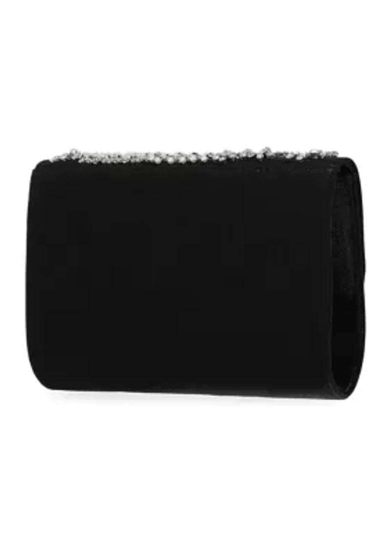 Linda - Handcrafted Stone & Pearl Clutch