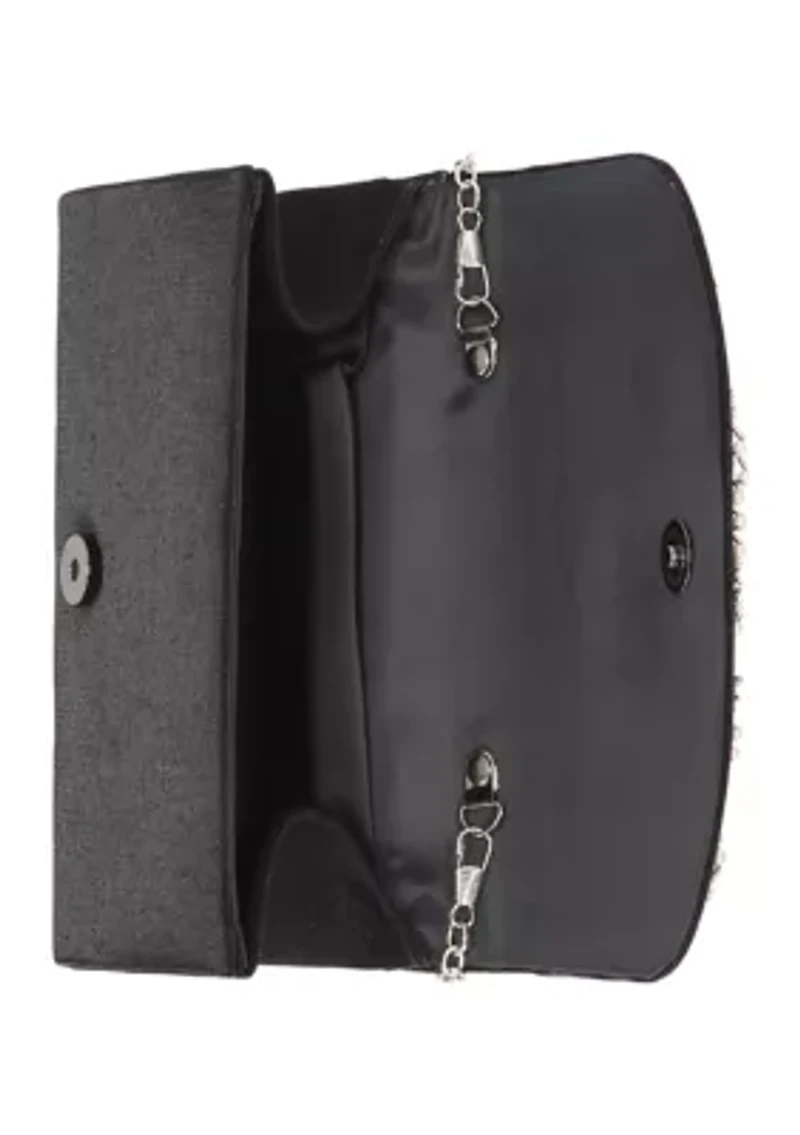Linda - Handcrafted Stone & Pearl Clutch