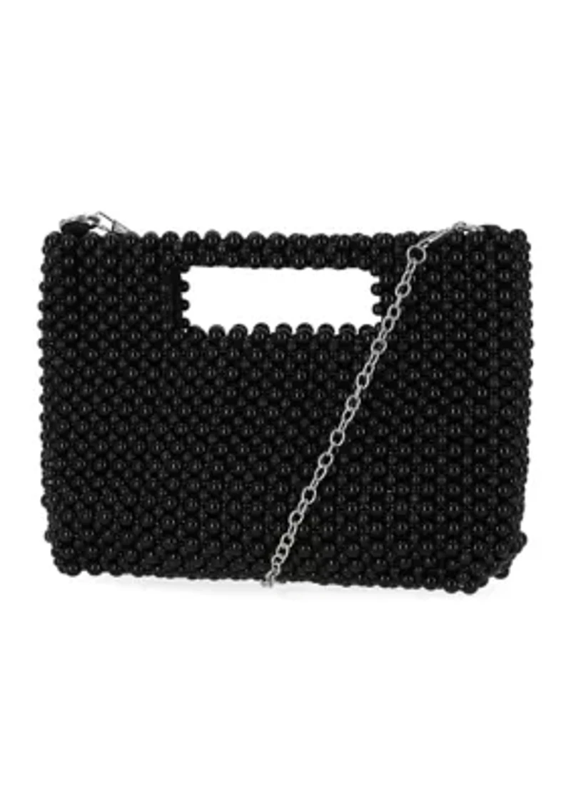 Doreen - Cutout Handle Pearl Clutch