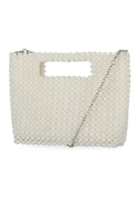 Doreen - Cutout Handle Pearl Clutch