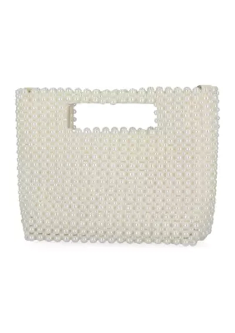 Doreen - Cutout Handle Pearl Clutch