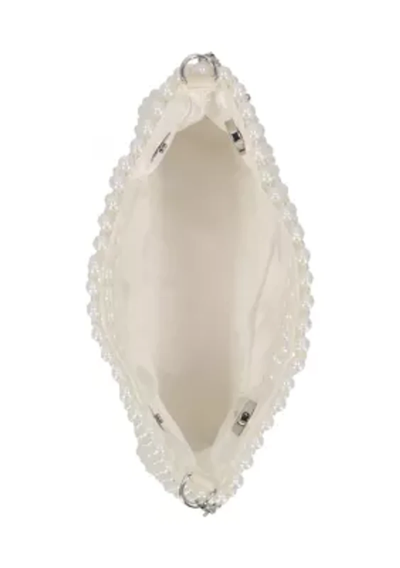 Doreen - Cutout Handle Pearl Clutch