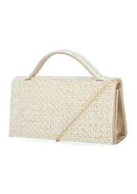 Felicia Microstone Clutch Bag