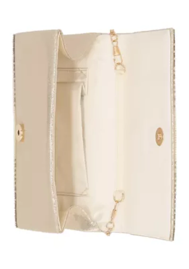 Waverly Microstone Flap Clutch