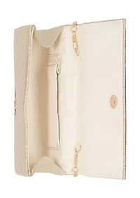 Waverly Microstone Flap Clutch