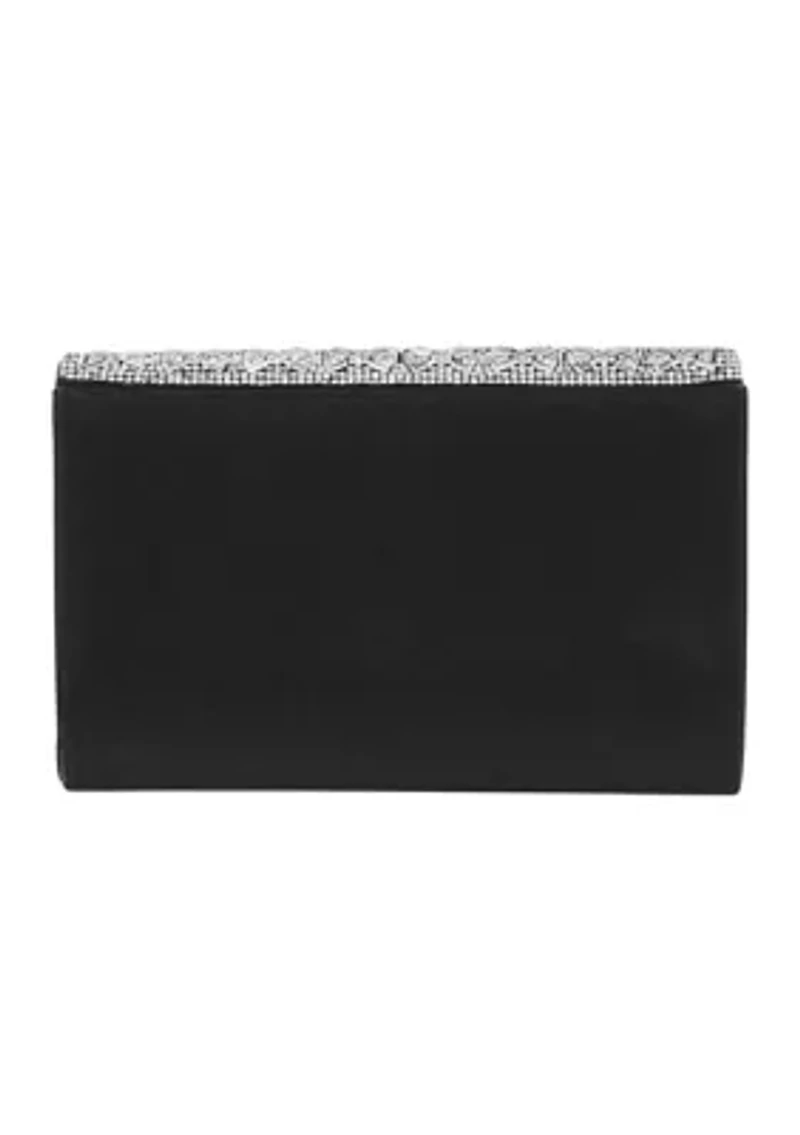 Oriana - V Flap Beaded Clutch