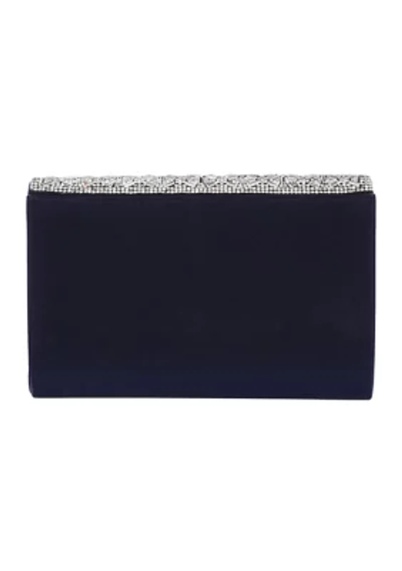 Oriana - V Flap Beaded Clutch