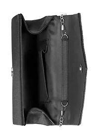 Oriana - V Flap Beaded Clutch
