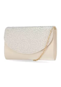 Ophelia Satin Flap Clutch