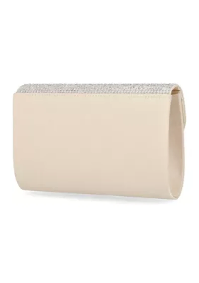 Ophelia Satin Flap Clutch