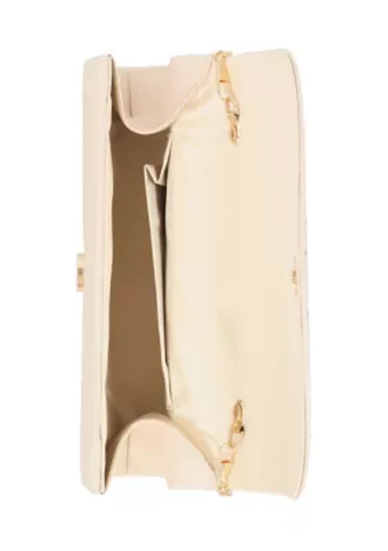 Ophelia Satin Flap Clutch