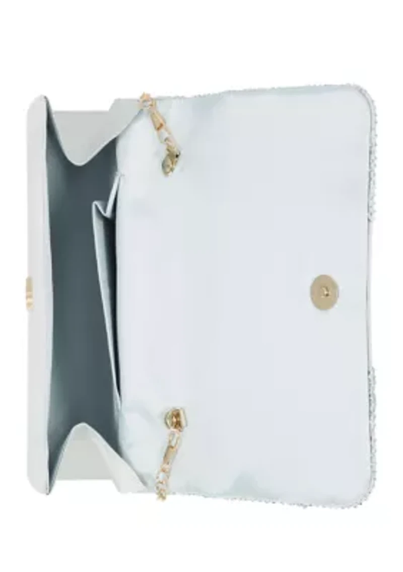 Kayli Satin Top Handle Clutch