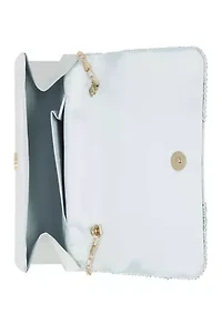 Kayli Satin Top Handle Clutch