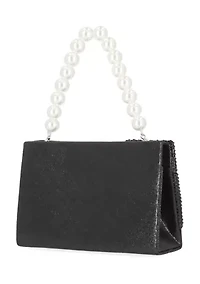 Kiki - Soft Shine Bow Pearl Handle Bag