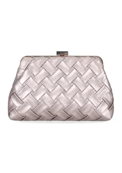 Phyllis Woven Clutch