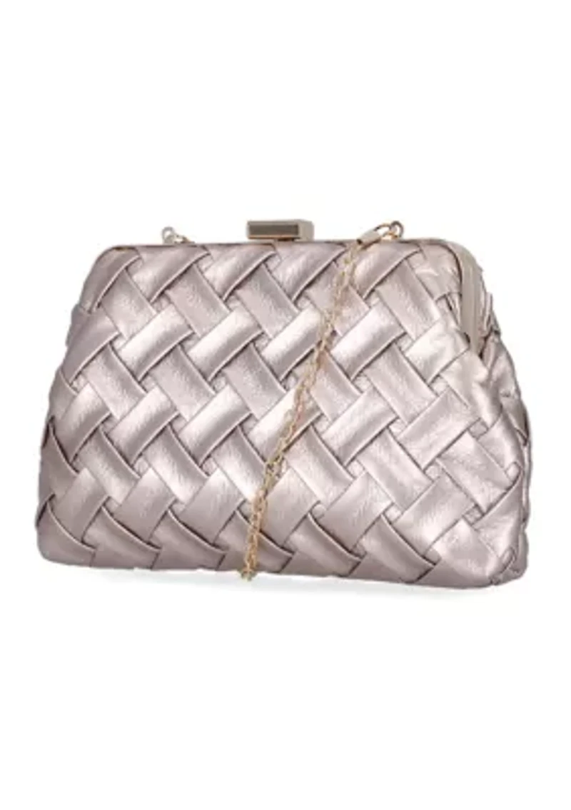 Phyllis Woven Clutch