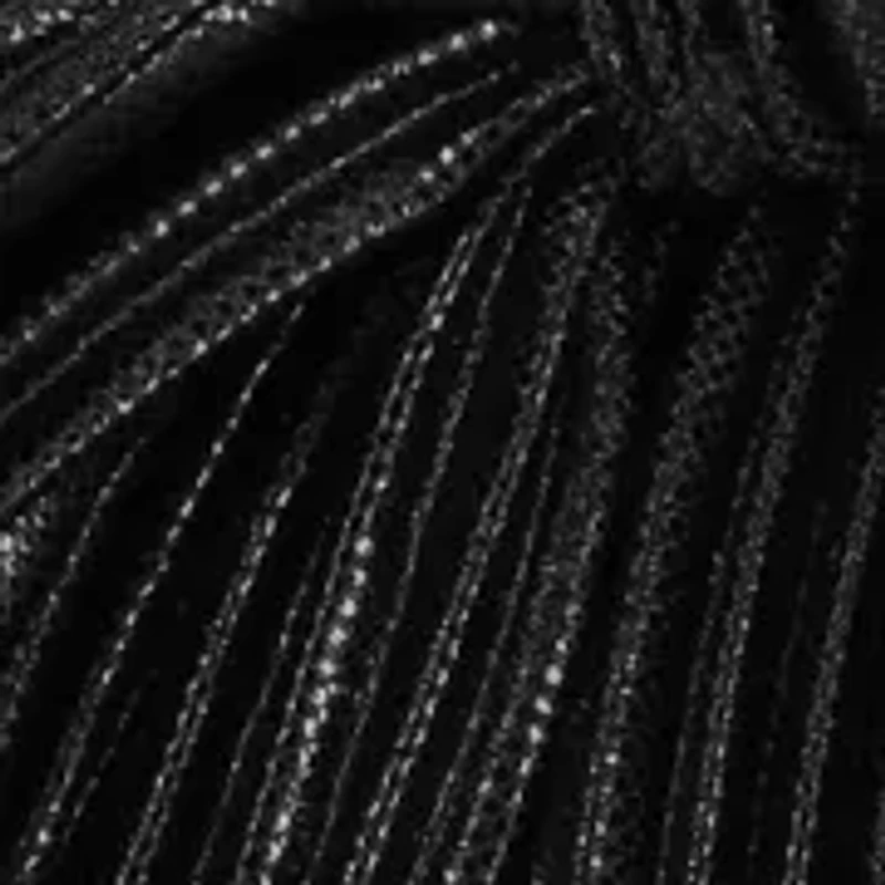 Vivienne Pleated Metallic Clutch