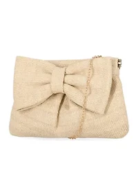 Vivienne - Straw Bow Clutch