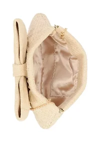 Vivienne - Straw Bow Clutch