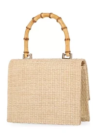 Keeko - Straw with Bamboo Handle Bag