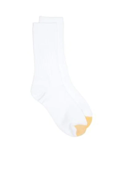 Ribbed Crew Socks - 6 Pack