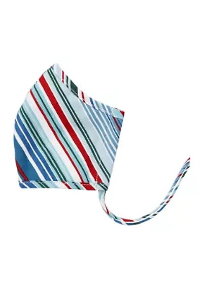 Adult Pacific Stripe Indigo Face Mask