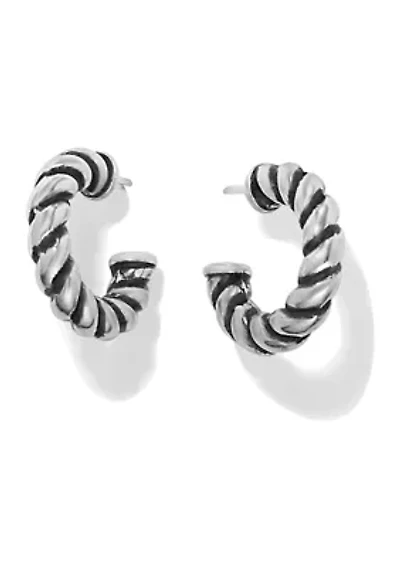 Interlok Twist Small Post Hoop Earrings