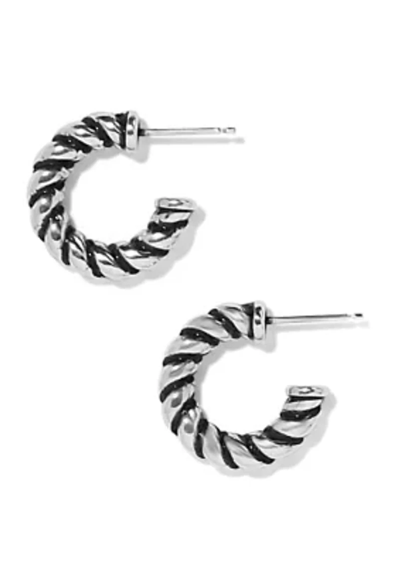 Interlok Twist Small Post Hoop Earrings