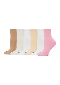 6 Pack Mini Crew Socks