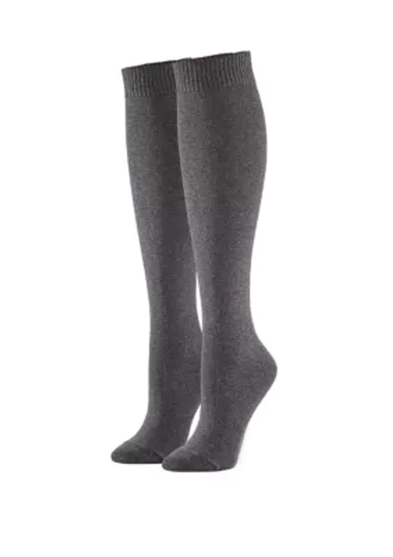 Women's Flat Knit Knee Socks