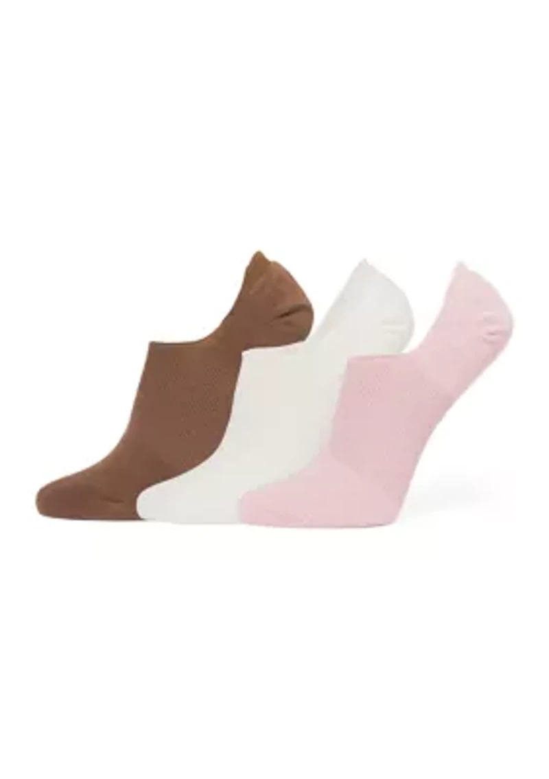 Cotton No Show Arch Hug Liner Socks - 3 Pack
