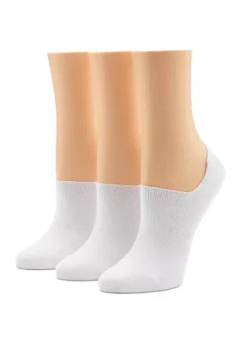 Cotton No Show Arch Hug Liner Socks - 3 Pack