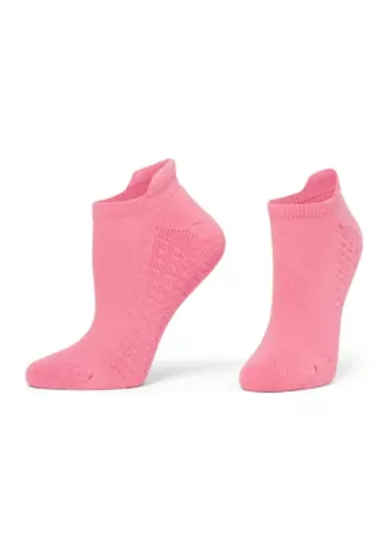 Air Cushion No Show Tab Back Socks - 3 Pack