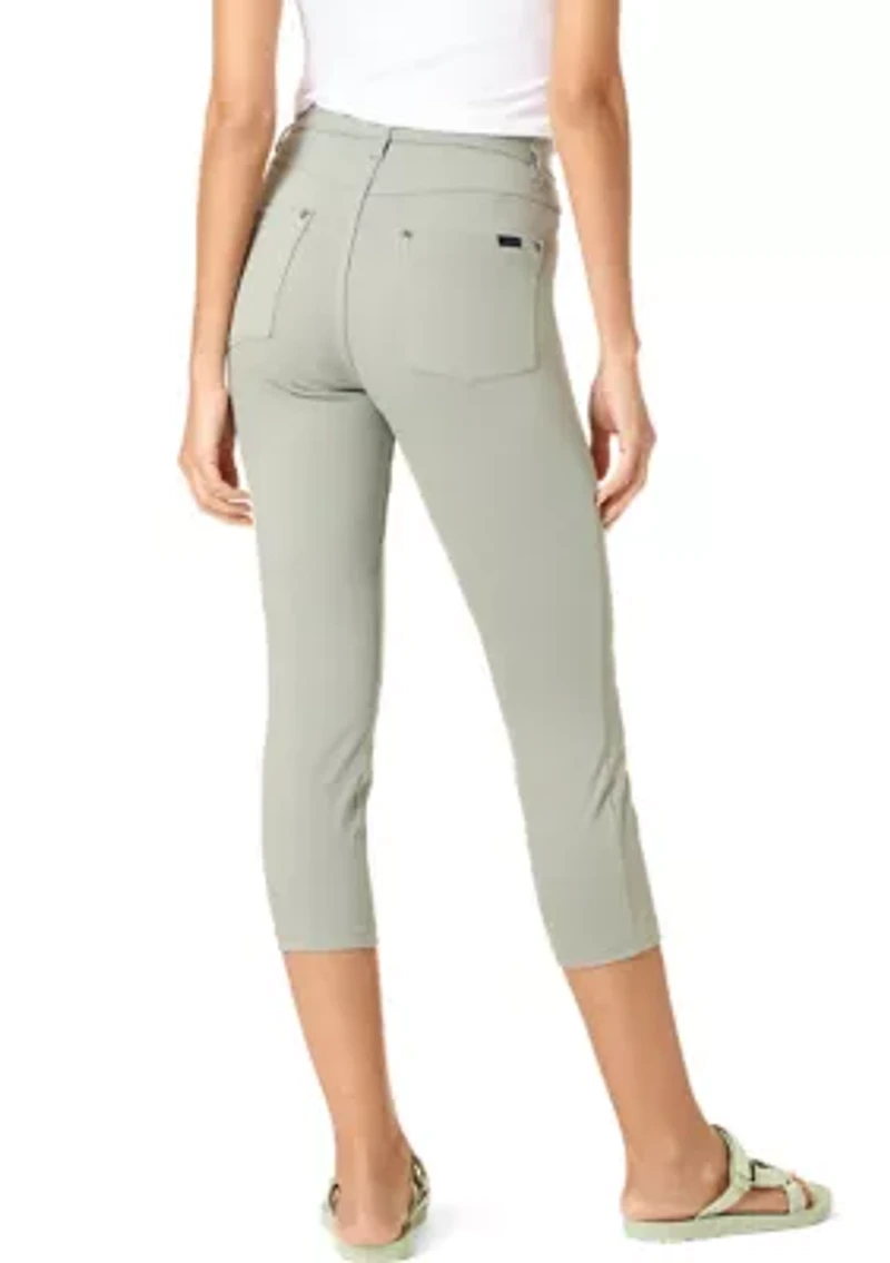 Ultra Soft Denim High Waist Capris