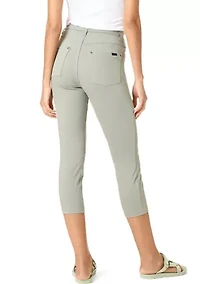 Ultra Soft Denim High Waist Capris