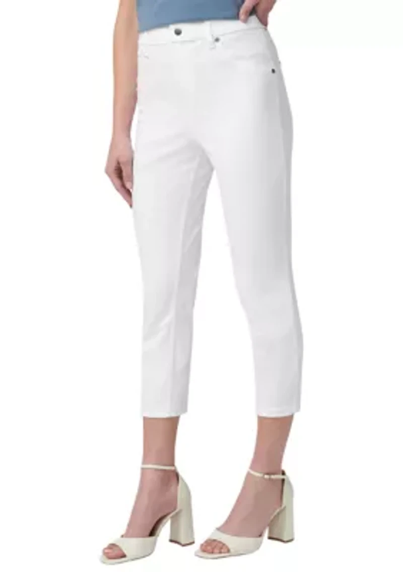 Ultra Soft Denim High Waist Capris