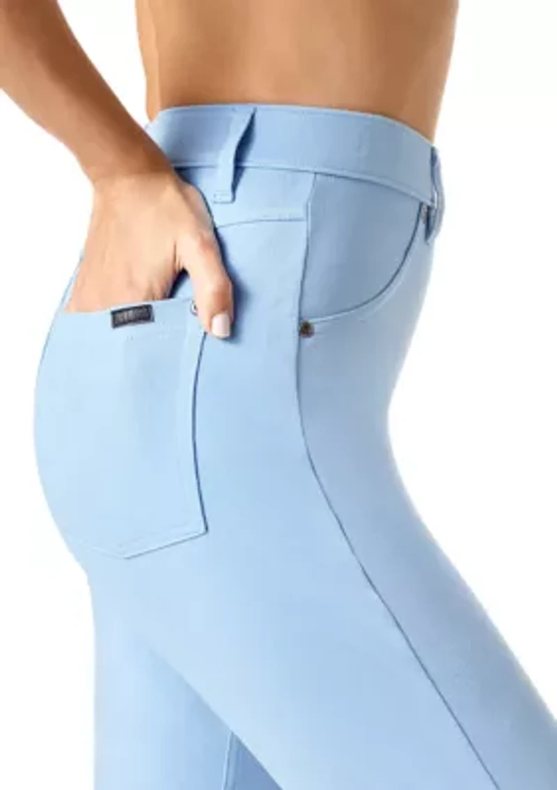 Ultra Soft Denim High Waist Capris