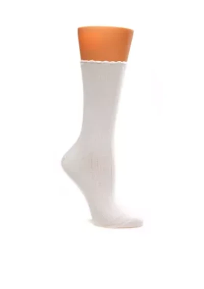 Scallop Pointelle Socks - Single Pair