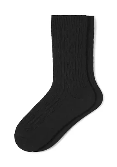 Cable Knit Crew Sock 2-Pair Pack