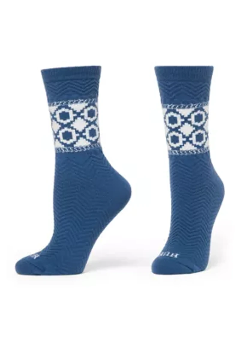 Diamond Border Socks - Pack of 2