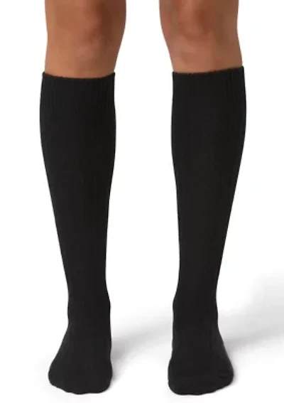 Cable Knit Knee-High Socks