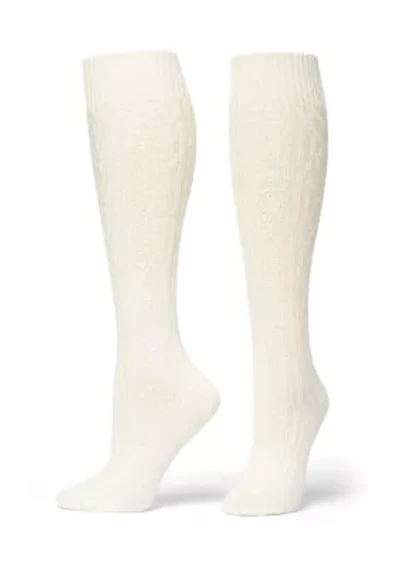 Cable Knit Knee-High Socks