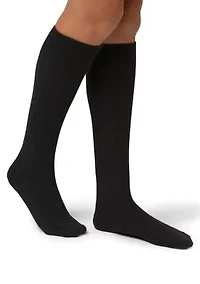 Cable Knit Knee-High Socks