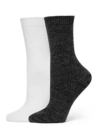 Sparkled Marled Crew Socks